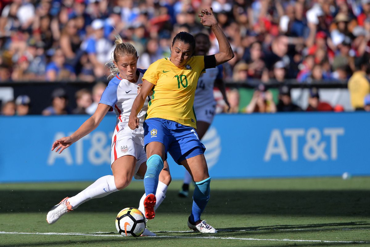 Soccer: Tournament of Nations - Women's Soccer-Brazil at USA