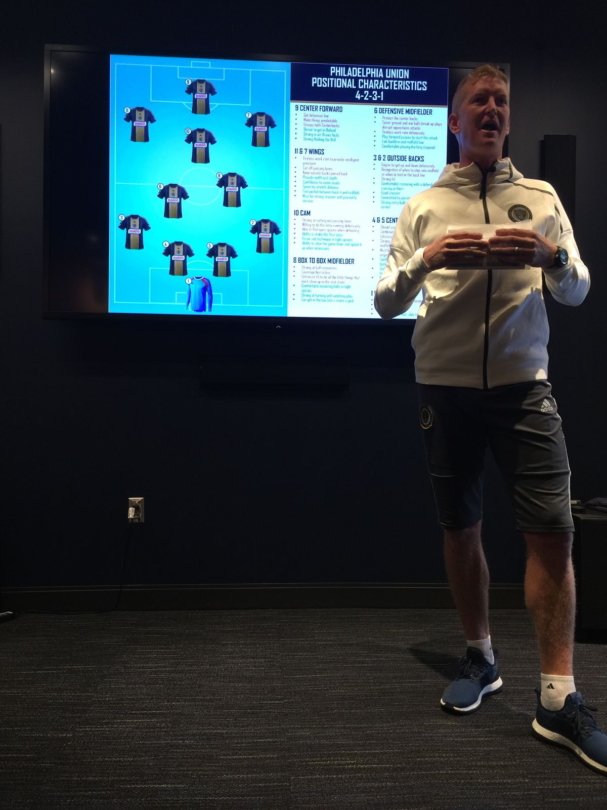 Philadelphia Union manager Jim Curtin discusses the Union’s playing philosophy.