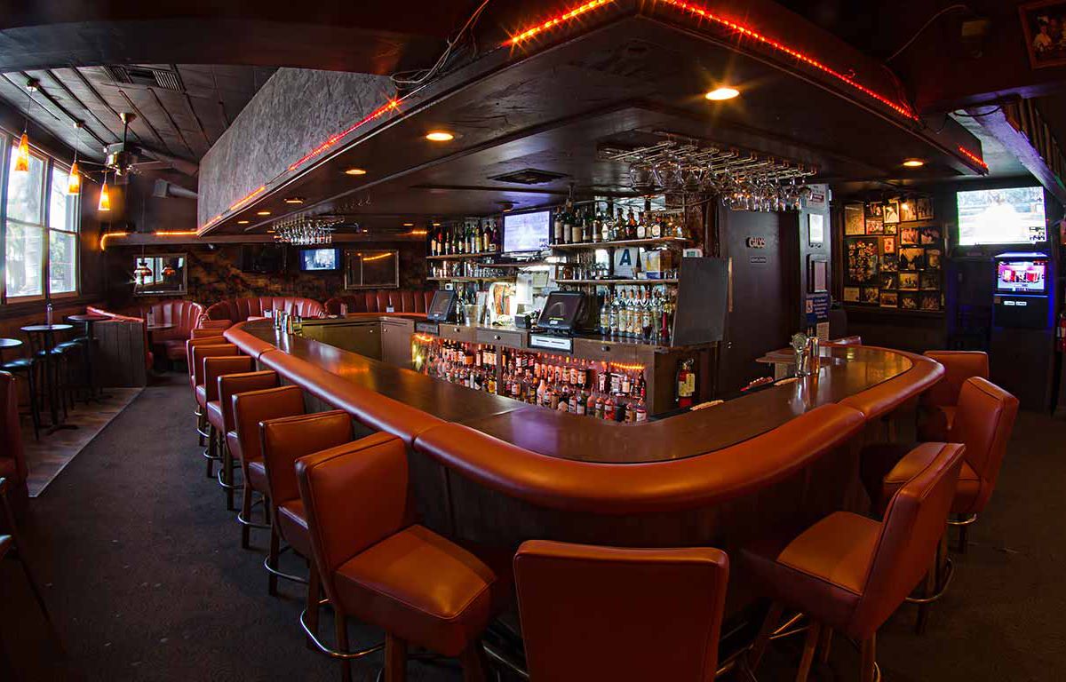 Cozy bar interior. 