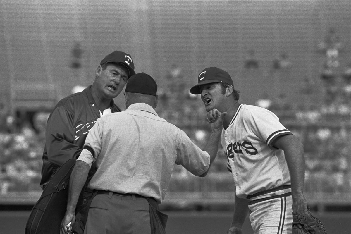 Ted Williams and Umpire Disputing over Play