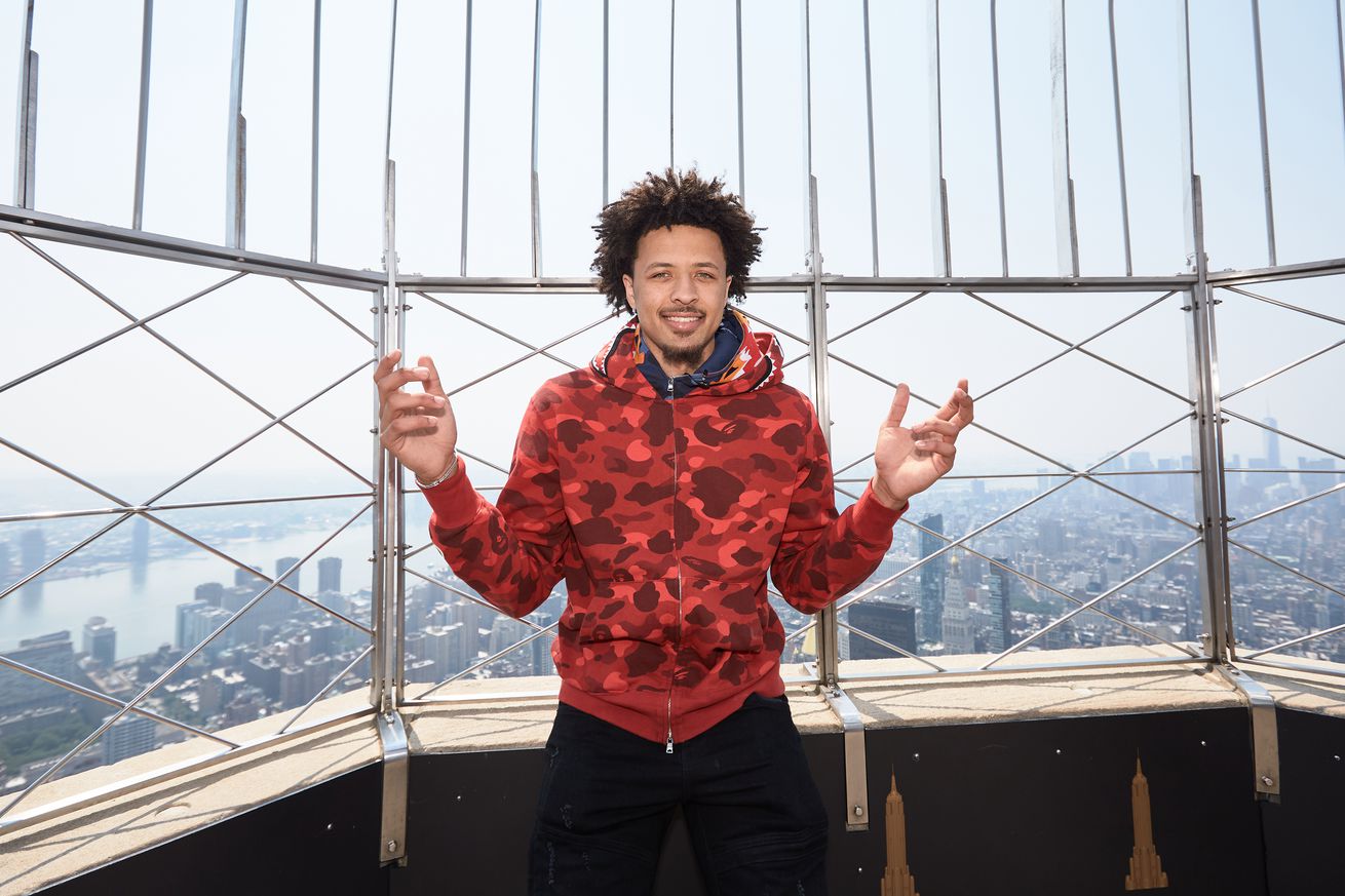 Cade Cunningham Visits Empire State Building