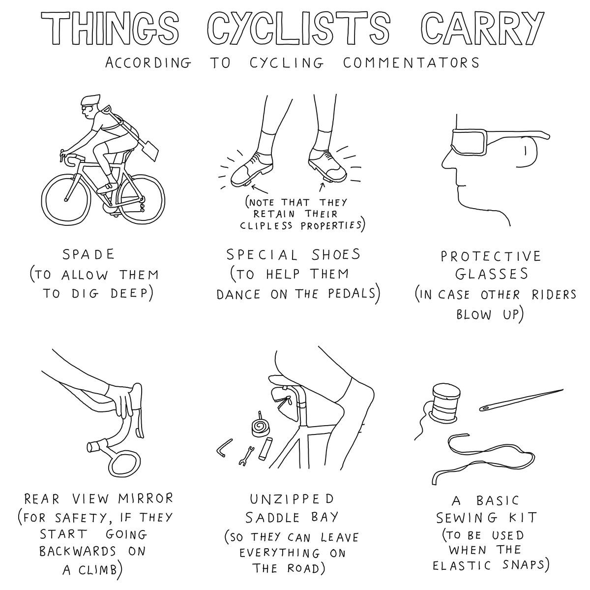 The Cycling Cartoonist, by Dave Walker
