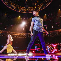 Springville dance duo Charity and Andres compete on the "World of Dance" final round Wednesday night. The 18-year-old dancers walked away with a combined average score of 94.3 — earning third place in the intense competition for the $1 million prize.