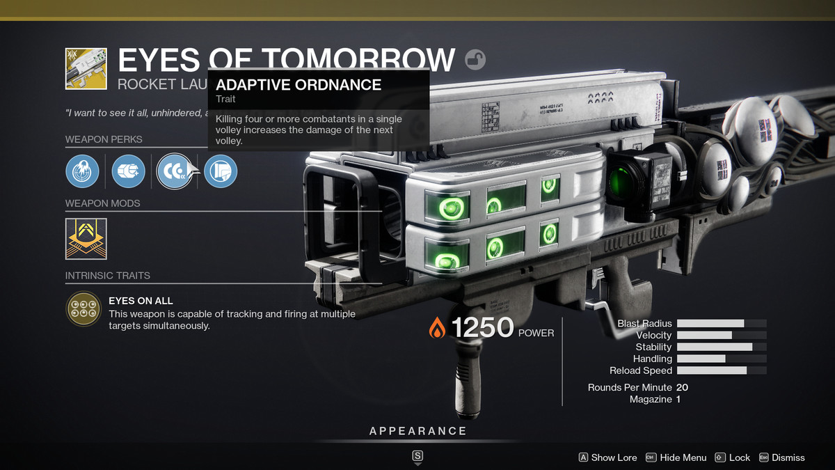 Destiny 2: Beyond Light guide – Eyes of Tomorrow Exotic rocket launcher