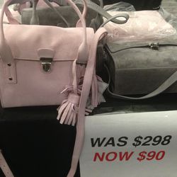 North Moore satchels, $90