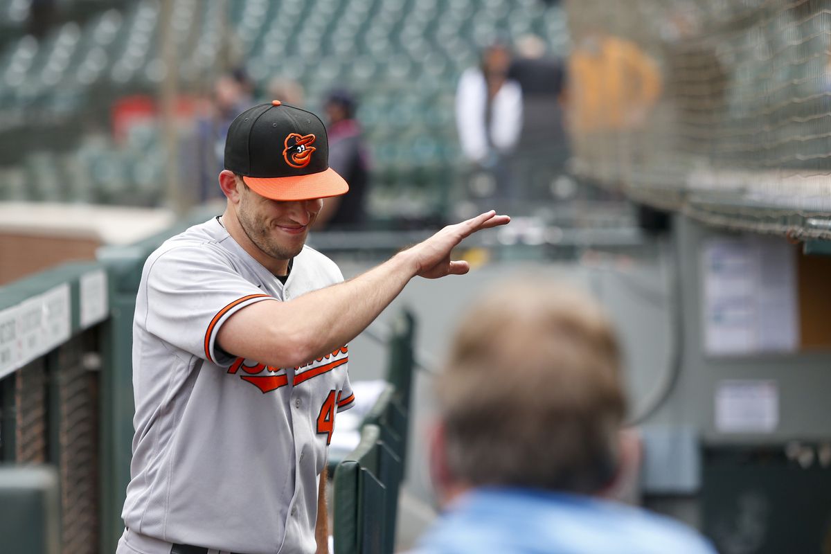 Baltimore Orioles starting pitcher John Means waves to fans following a no-hit 6-0 victory against the Seattle Mariners at T-Mobile Park.&nbsp;