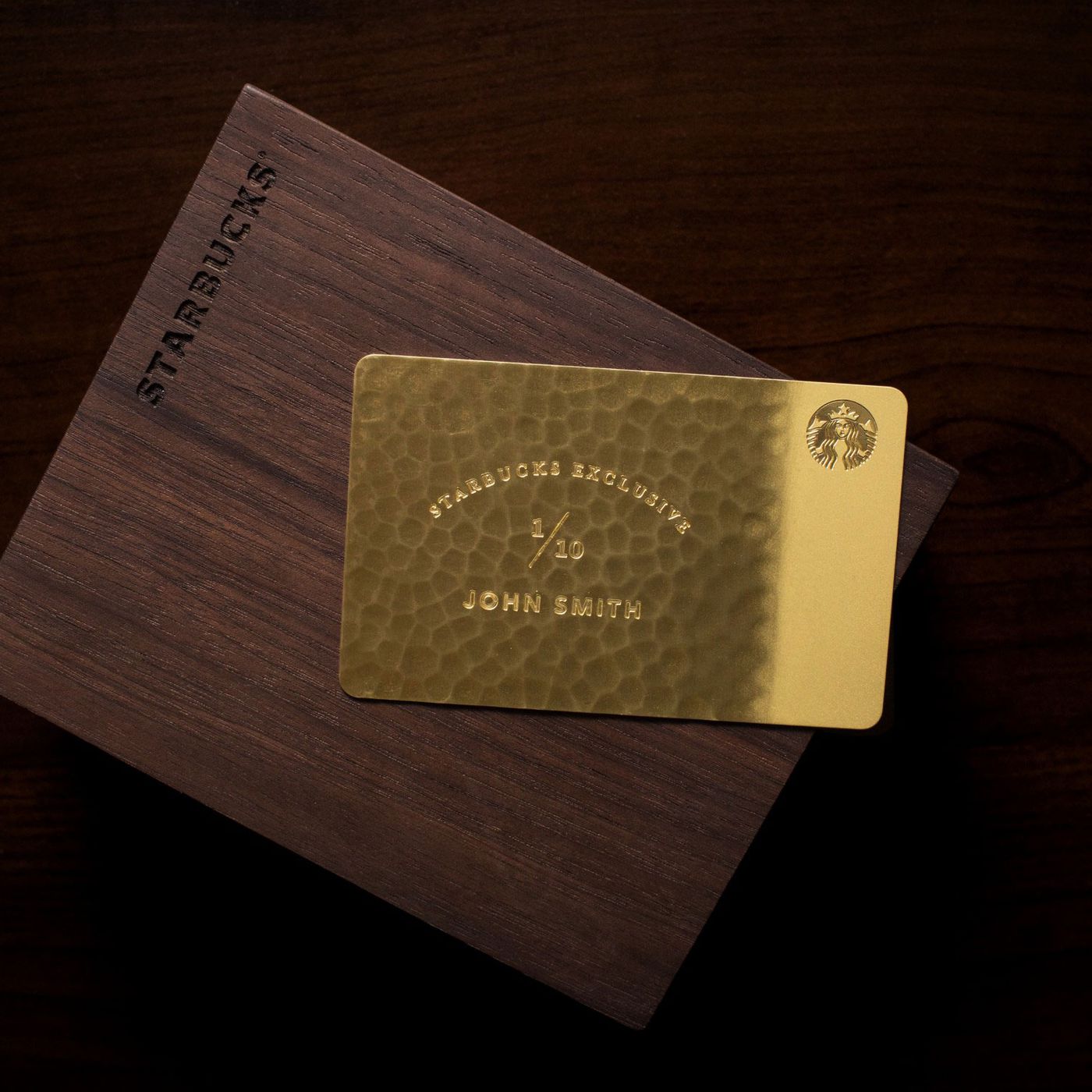 White Gold 2014 Starbucks Card CN #6095 