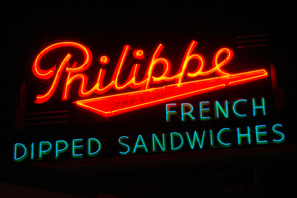 Philippe French Dipped Sandwiches, Downtown. 