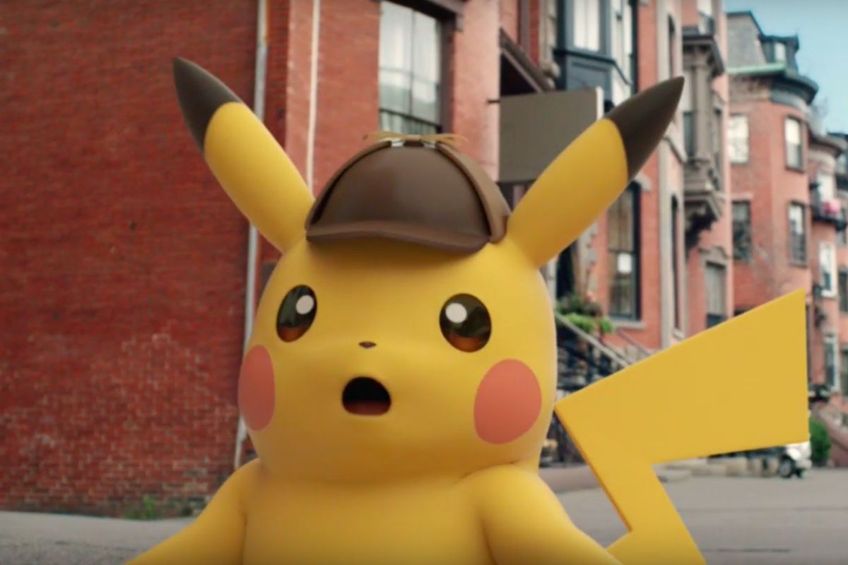 Detective Pikachu - CG Pikachu surprised face
