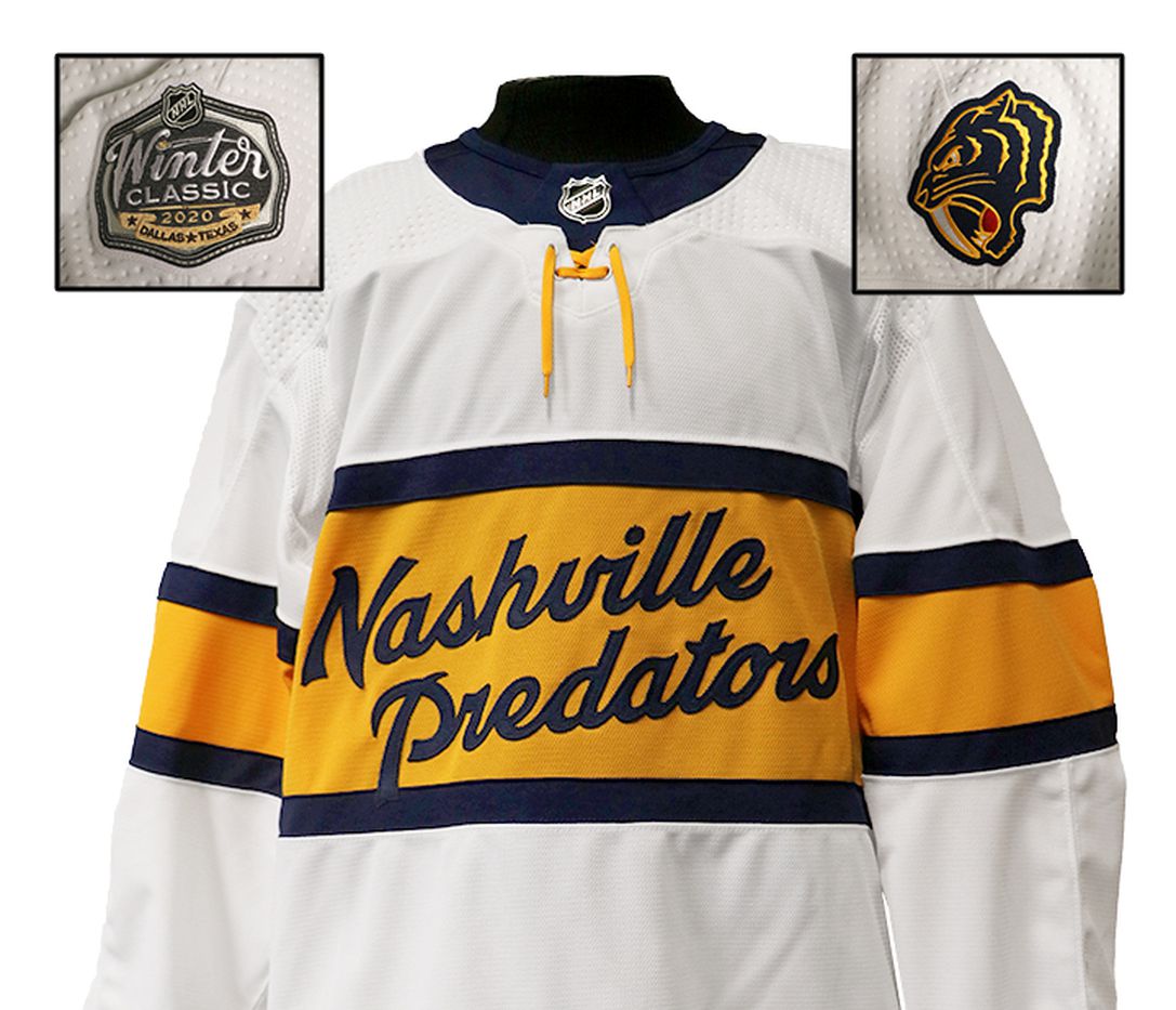 Men's Nashville Predators adidas White 2020 Winter Classic - Authentic Pro  Jersey