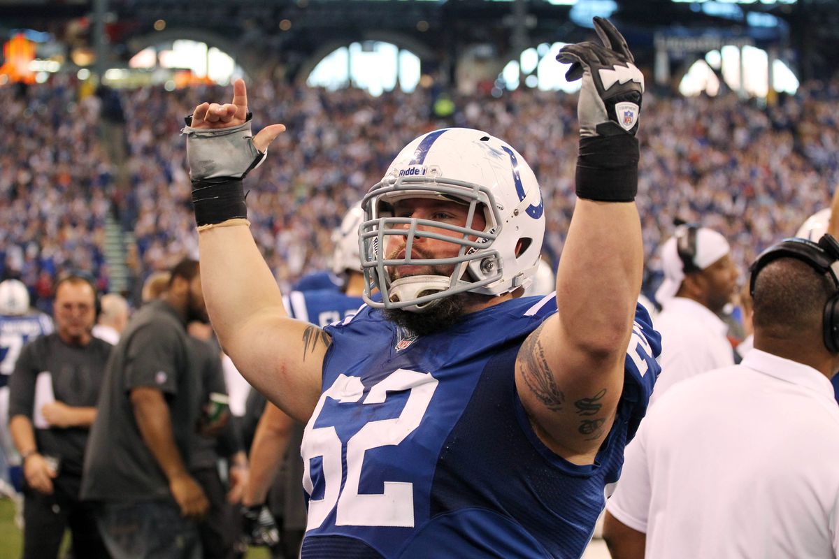 A.Q. Shipley, pictured with the Colts, struggled against the Falcons Thursday night. 