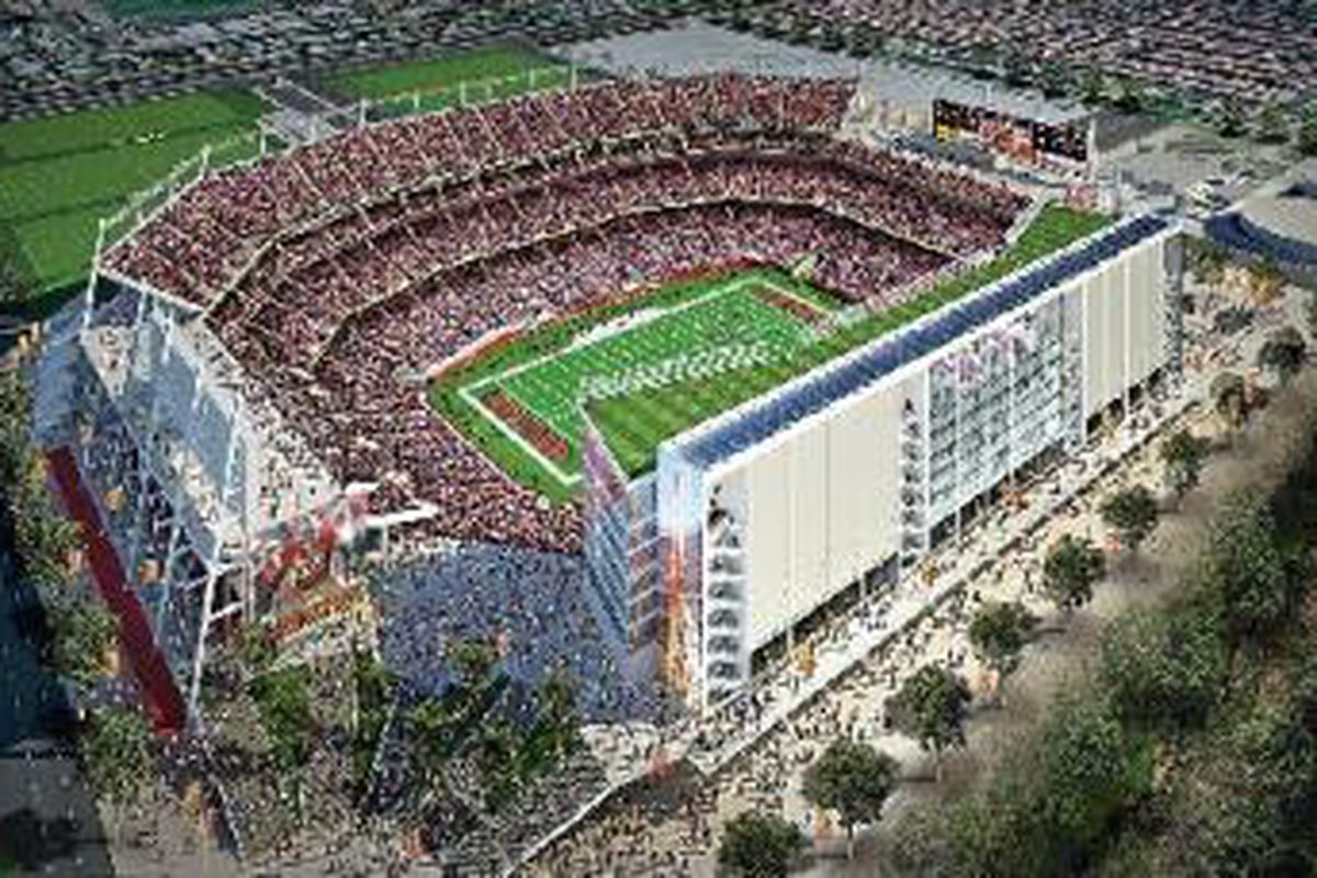 Rendering of new 49ers stadium