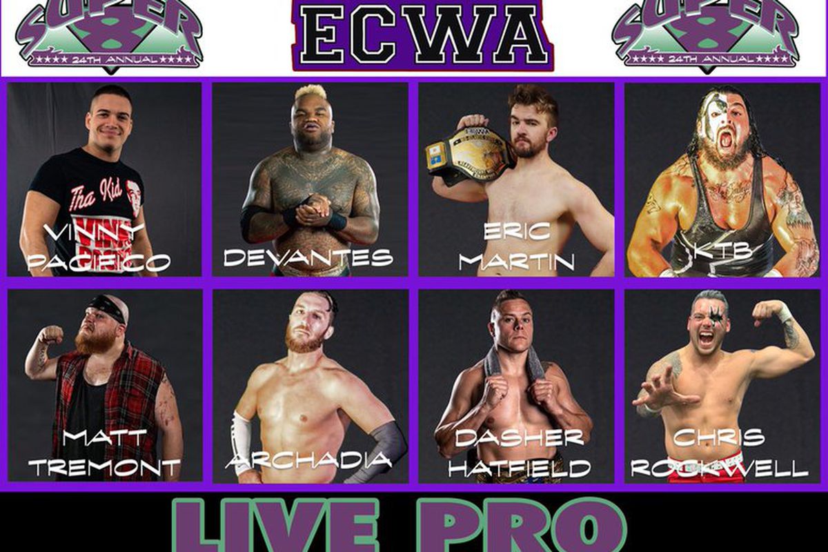 Poster for the 2020 ECWA Super 8 Tournament