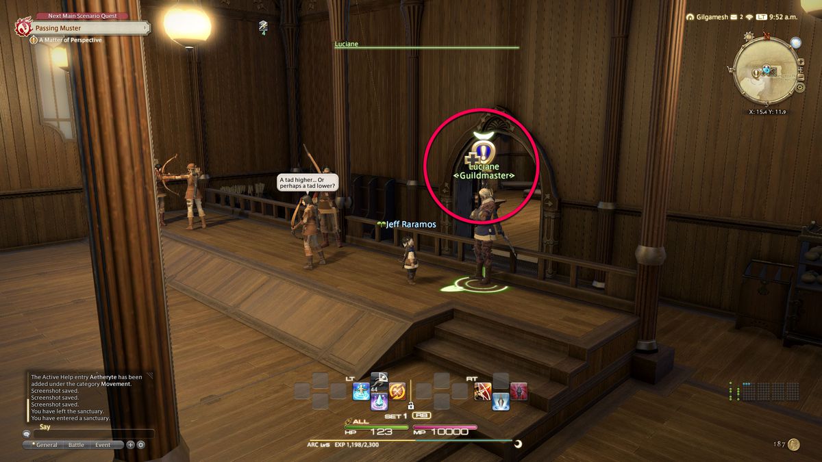The new feature icon in Final Fantasy 14