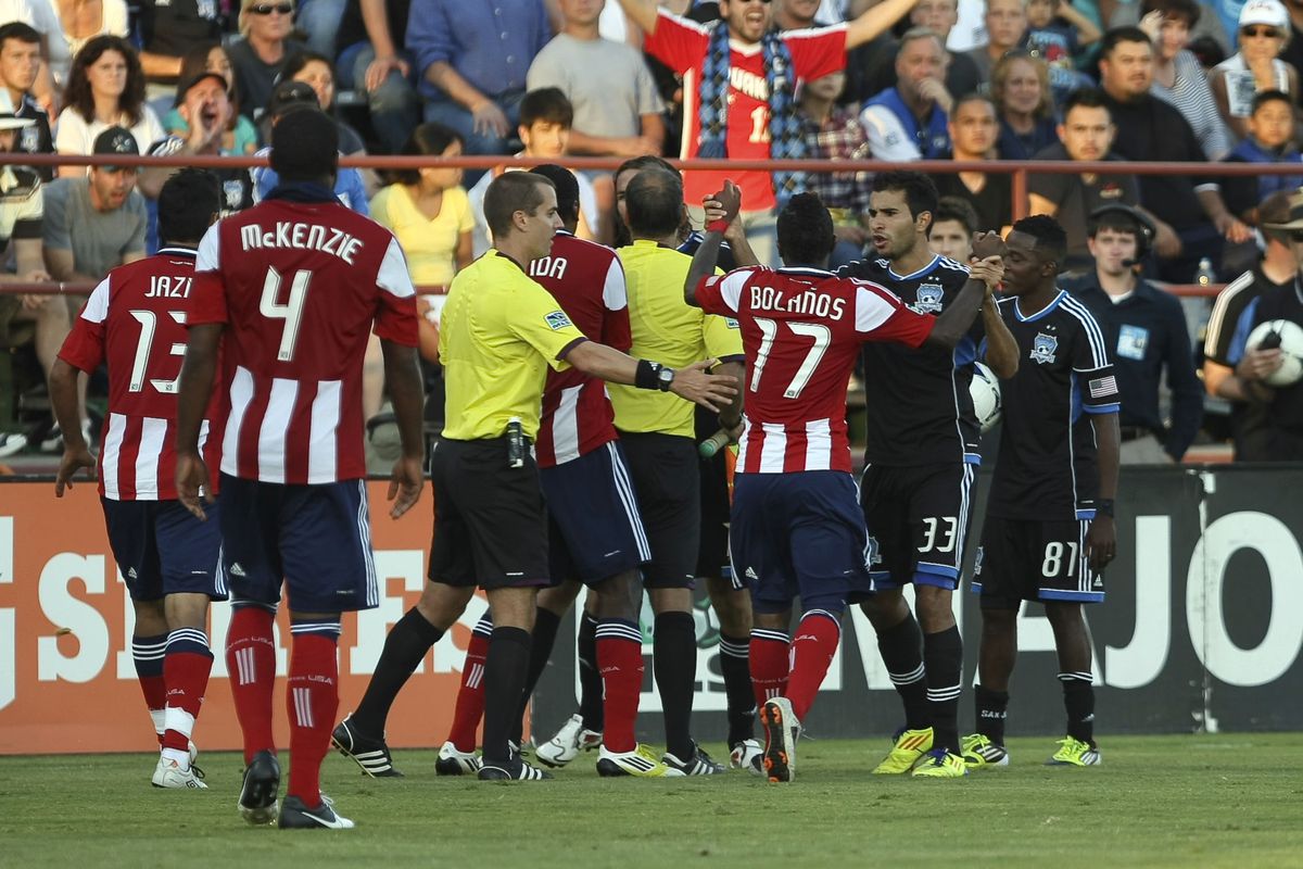 September 2, 2012; Santa Clara, CA, USA; Chivas can't get lost in their frustration if they want to end the season well. Mandatory Credit: Kelley L Cox-US PRESSWIRE