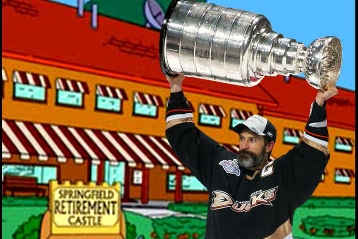 Now Scott Niedermayer and I are both retirees!