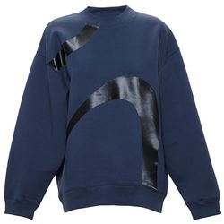 Acne “Bird Surge” navy and black sweatshirt, <a href="http://www.acnestudios.com/shop/sale/sale-women/sweatshirts-5/bird-surge-navy-black.html">$168</a> (was $280) 