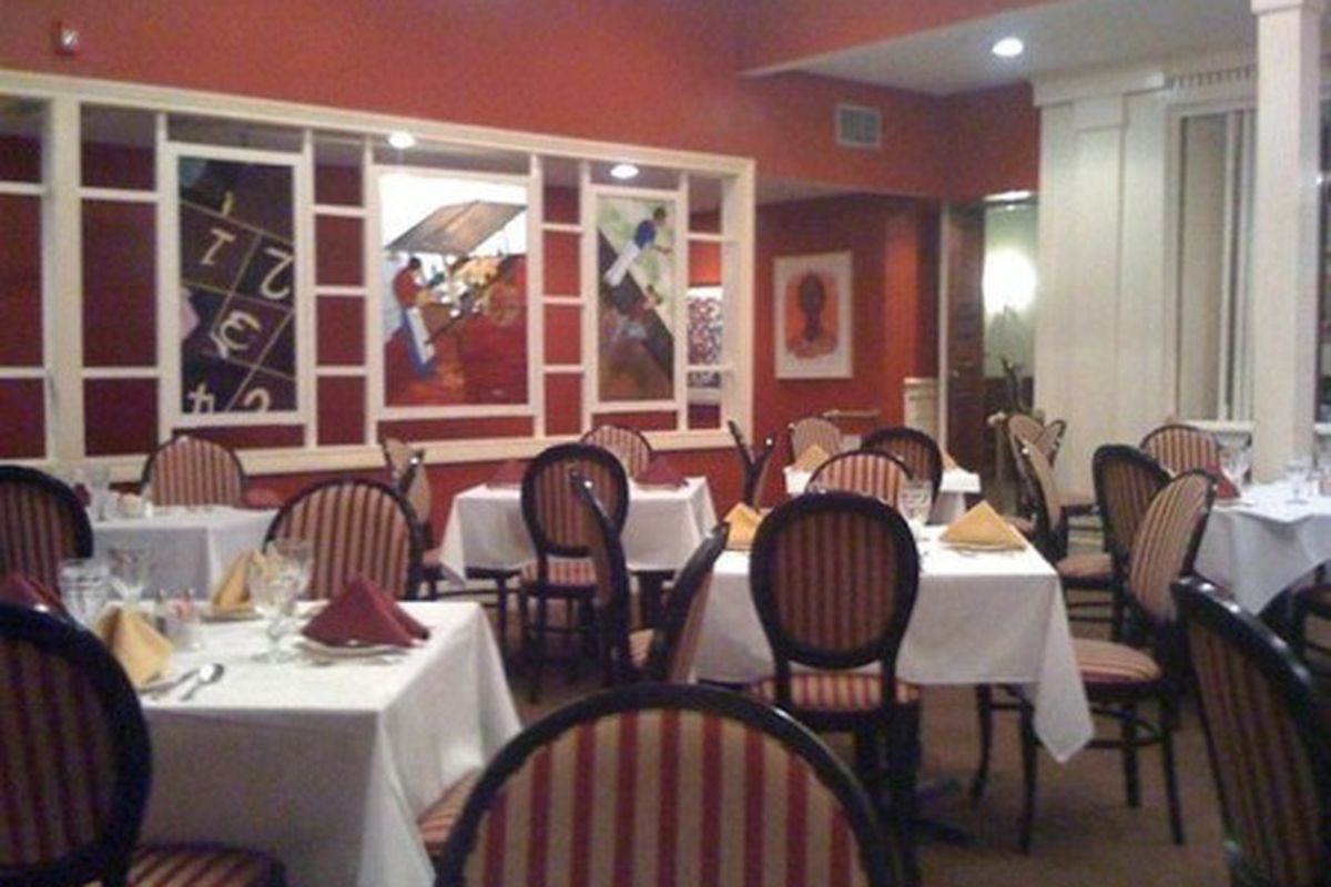 The dining room at Dooky Chase. 
