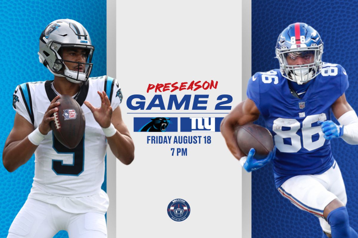 How to watch Giants-Panthers Week 2 preseason game - Big Blue View