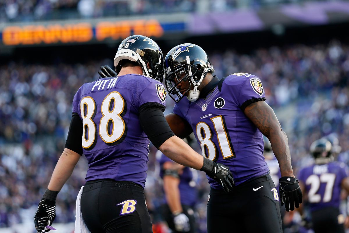 The Ravens let Anquan Boldin go, knowing they had Dennis Pitta. Now they have neither for 2013. 