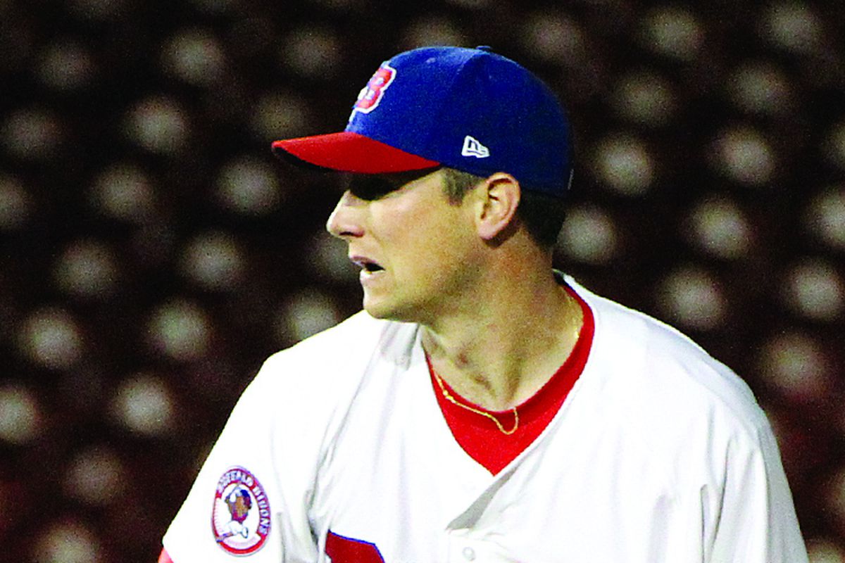 Neil Wagner with the Buffalo Bisons in 2013