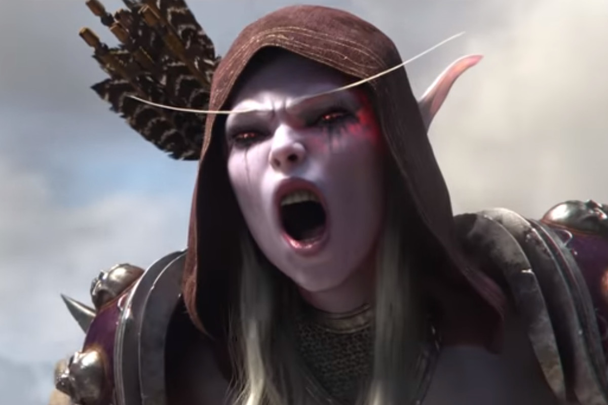 Sylvanas Windrunner in World of Warcraft: Battle for Azeroth intro
