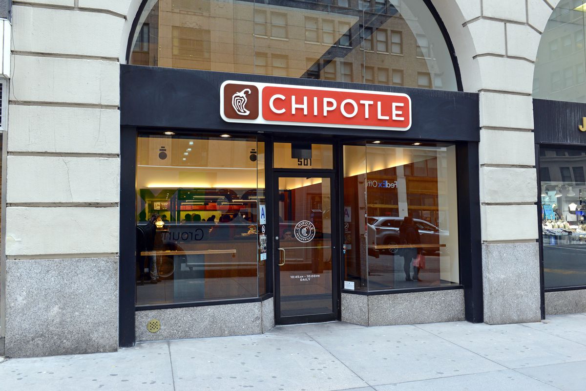 exterior of chipotle store