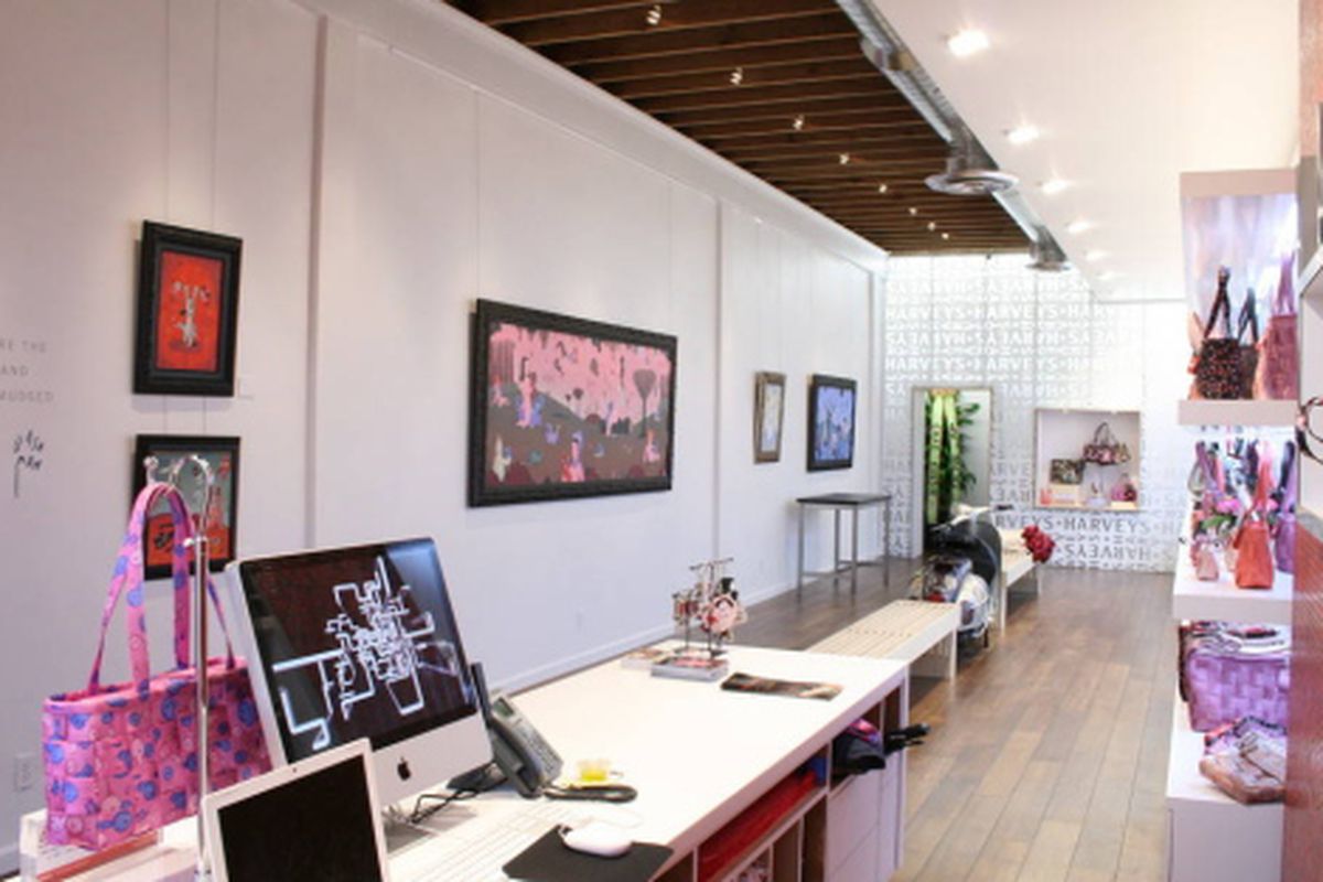 That could be your art on those walls. Image via <a href="http://losangeles.metromix.com/style/photogallery/party-pics-harveys-melrose/983804/content">Metromix</a>