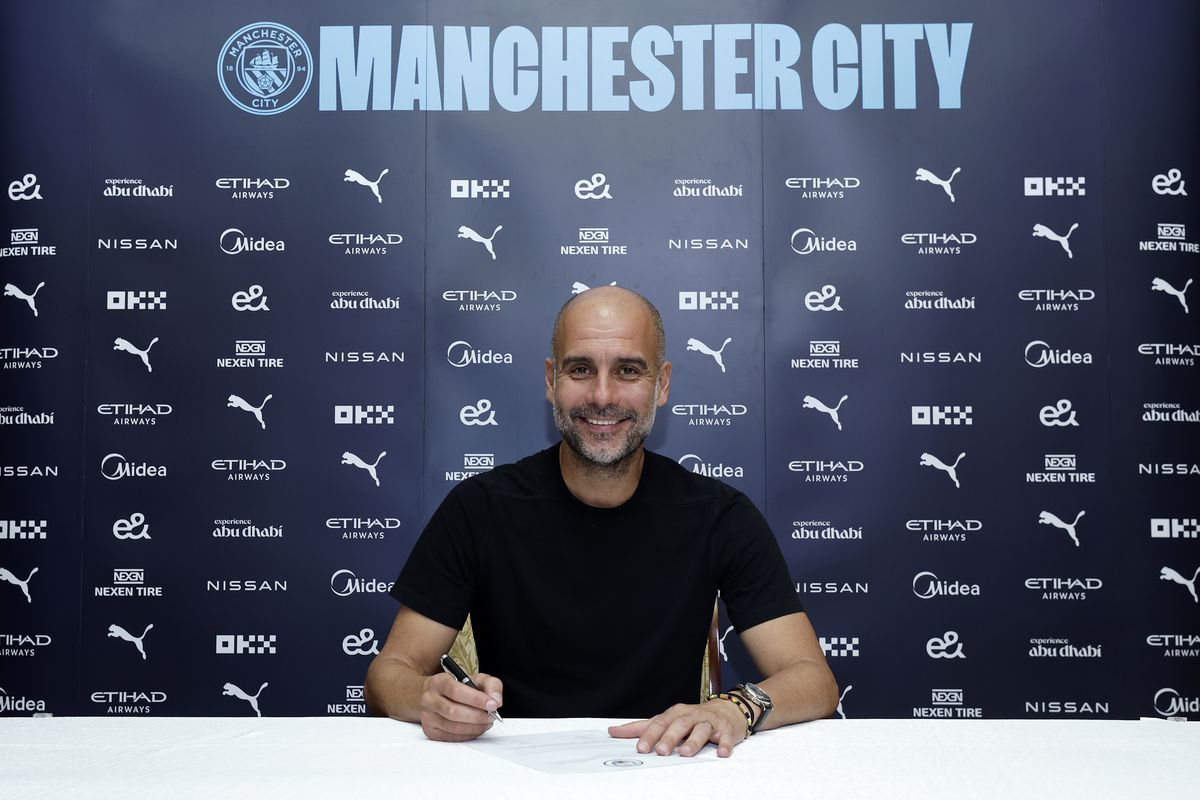 Manchester City Manager Pep Guardiola Signs Contract Extension