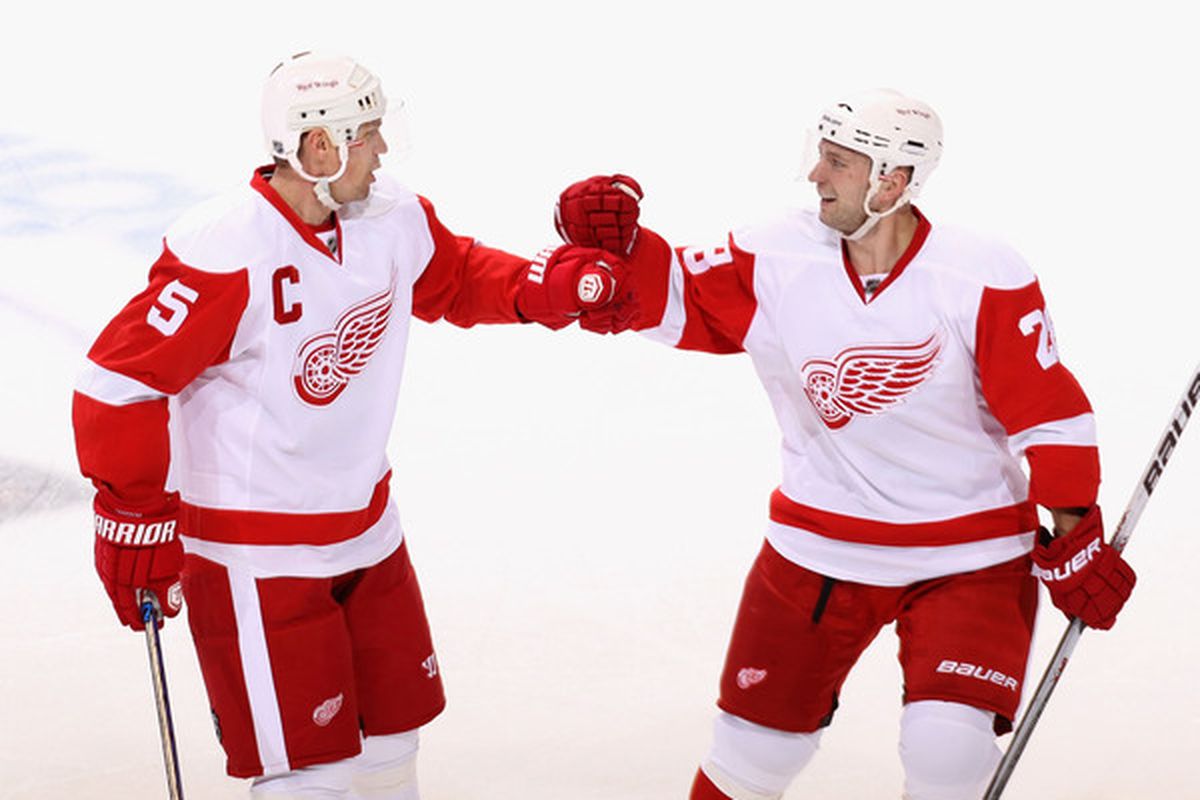 Ian White and Nicklas Kronwall don't exactly stack up to these two.