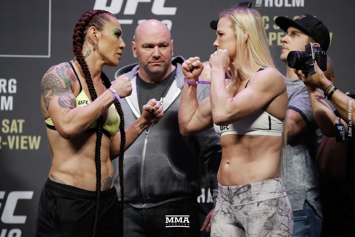 Cris Cyborg and Holly Holm