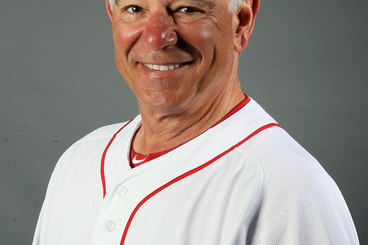 Manager Bobby Valentine of the Boston Red Sox poses for a portrait at jetBlue Park in Fort Myers, Florida.  (Photo by Elsa/Getty Images)