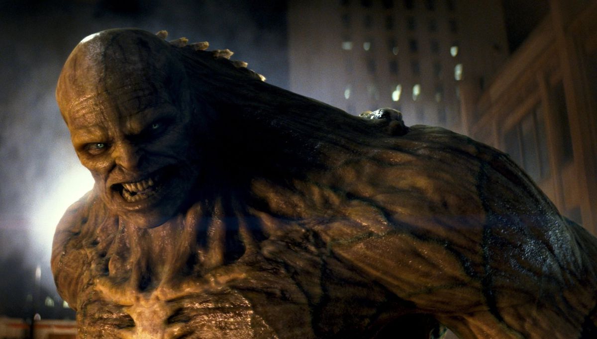 The Abomination’s mutated form, snarling, in The Incredible Hulk. 