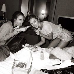 And then but of course, the ones who eat: Cara and Candice. [<a href="http://instagram.com/p/go-F5myfO0/">Photo</a>]