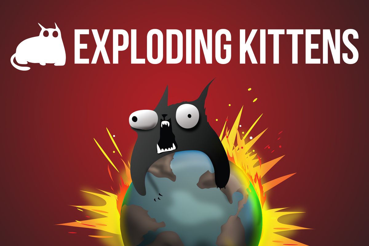 a kitten clutching the earth, about to explode