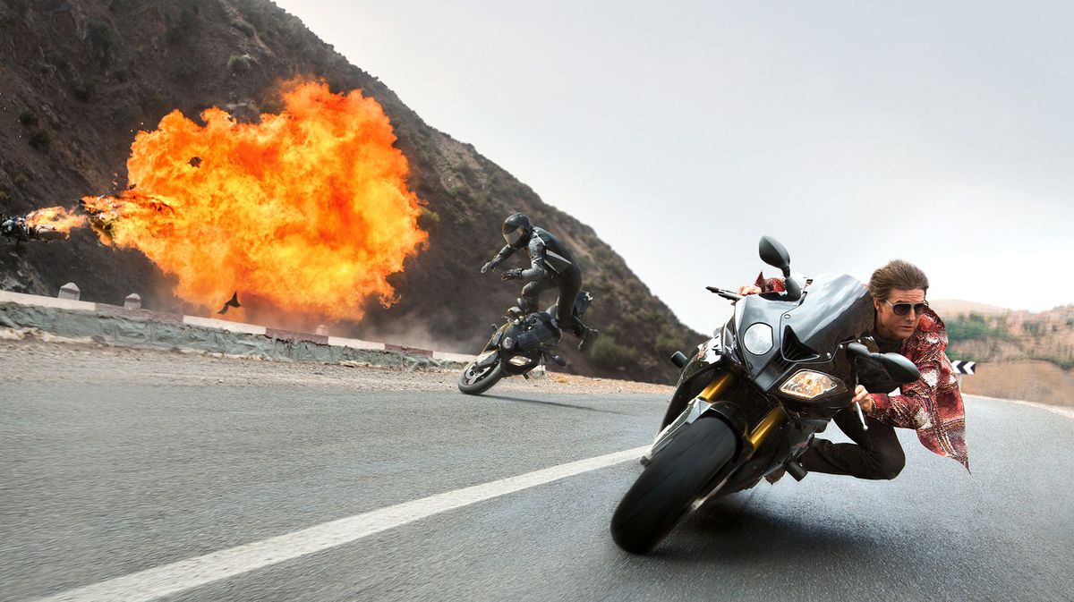 Things blow up in Mission Impossible.