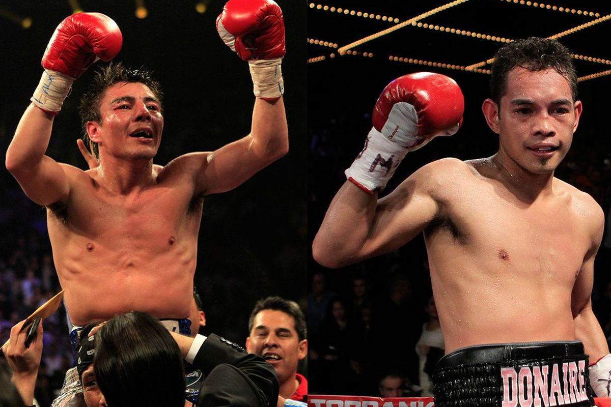 Jorge Arce and Nonito Donaire could meet this fall on HBO, but both have to win their next fights, and then have to actually come to terms. (Photos by Chris Trotman/Getty Images)