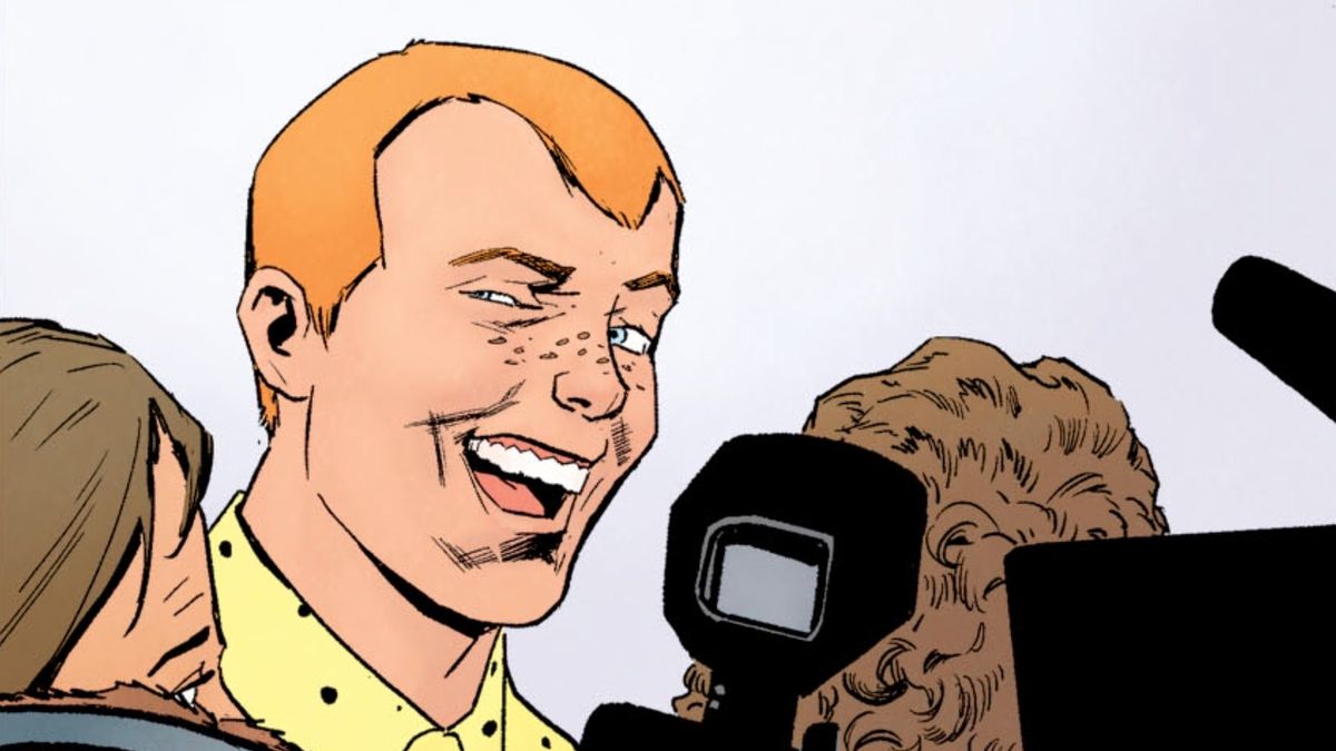 Jimmy Olsen winks insufferably at the camera over the heading “U GOT OLSNAPPED!” in Superman’s Pal Jimmy Olsen #4, DC Comics (2019).