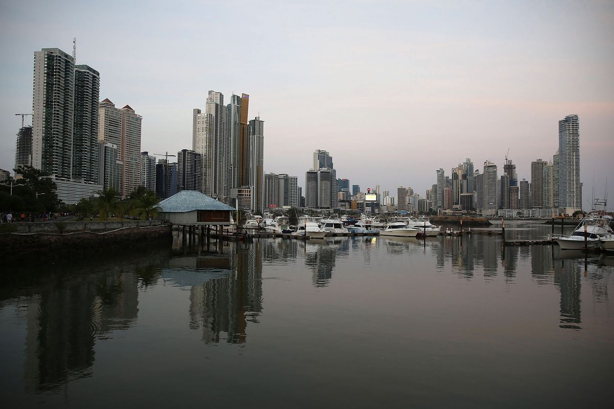 Panama City, Panama, a tax haven.