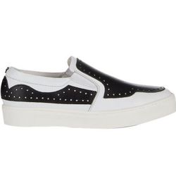 Collection Privée 'Vansy' slip-on sneakers, <a href="http://www.barneys.com/on/demandware.store/Sites-BNY-Site/default/Product-Show?pid=503442218&cgid=womens-flats-sneakers&index=17">$395</a> at Barneys