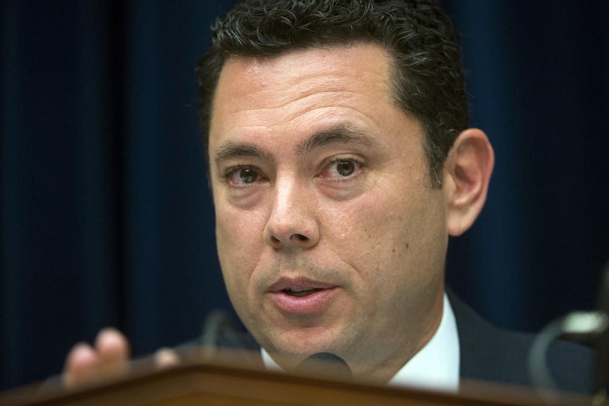 FILE - In this Sept. 13, 2016, file photo, House Oversight and Government Reform Committee Chairman Rep. Jason Chaffetz, R-Utah, questions a witness on Capitol Hill in Washington. Chaffetz, the chairman of the House Oversight Committee, who promised befor