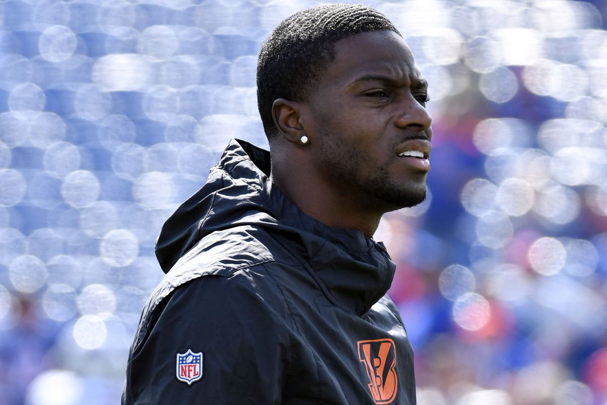 Cincinnati Bengals wide receiver A.J. Green on the field prior to a game against the Buffalo Bills at New Era Field.