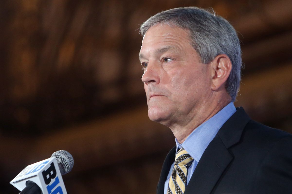 Smile? Kirk Ferentz didn't come here to smile.