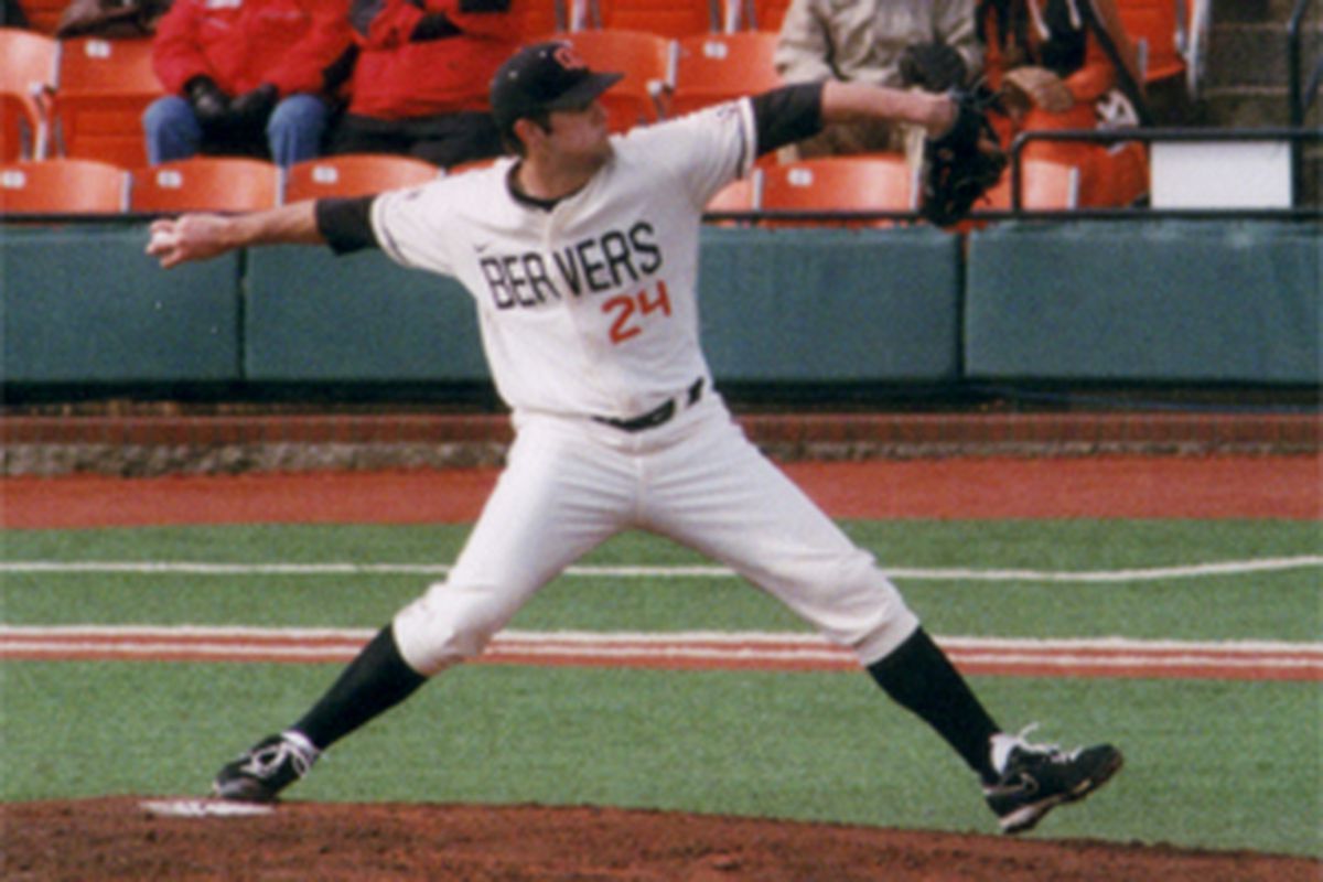Scott Schultz allowed Seattle only 2 hits in 7 1/3 innings to lead Oregon St. to a 4-3, 14 inning win Monday. 