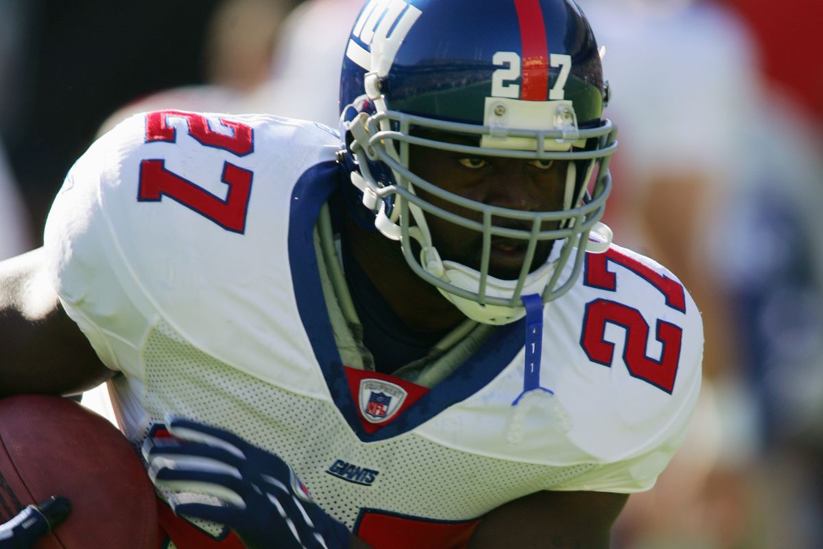 Ron Dayne with the Giants