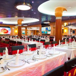 Dining space at Animator's Palate, the Pacific Rim/American option for rotational dining<br /><br />Photo: Disney Cruise Lines