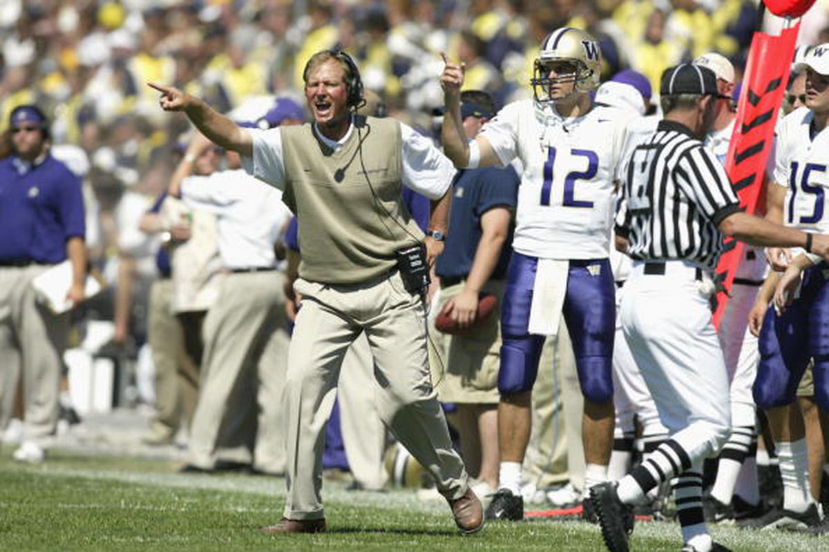 <em>Washington fans remember CRN as an "excellent game day coach," who "did a great job shaping the offense around the strengths of the personnel on the squad at the time." Photo by Tom Pidgeon/Getty Images</em>
