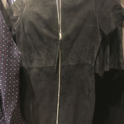 Suede dress, $450