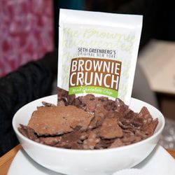 Brownie Crunch literally launched their line of crunchy brownie snaps on the first day of the Fancy Food Show.