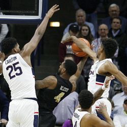 The UCF Knights take on the UConn Huskies in a men's college basketball game at Gampel Pavilion in Storrs, CT on January 10, 2018.